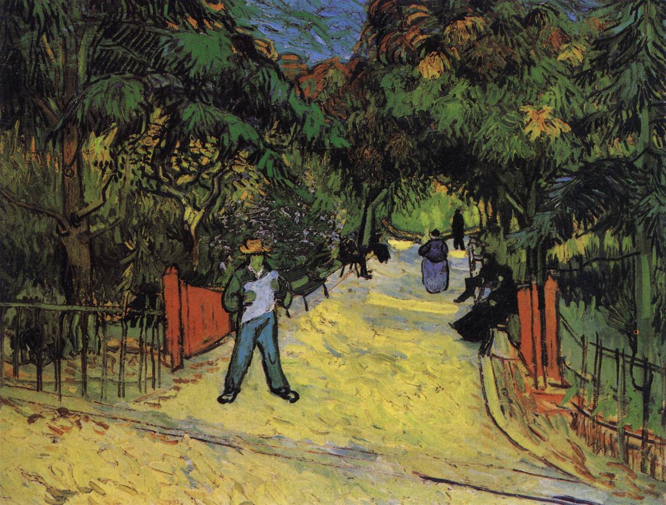 Entrance to the Public Park in Arles by GOGH, Vincent van