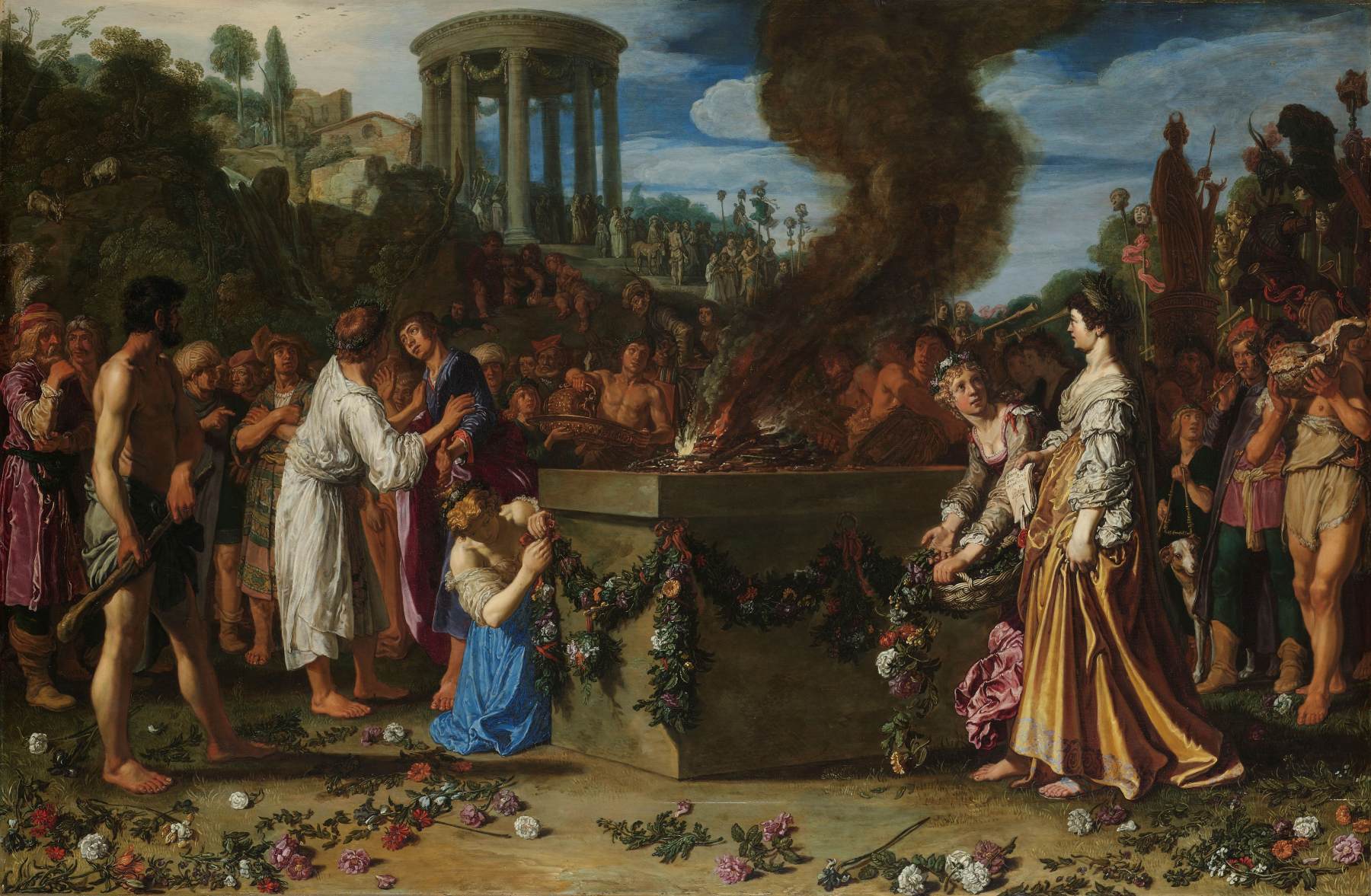 Orestes and Pylades Disputing at the Altar by LASTMAN, Pieter Pietersz.