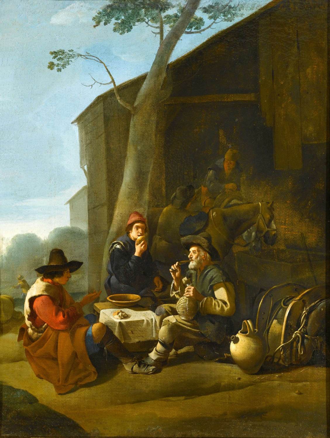 Peasants Resting Before an Inn by