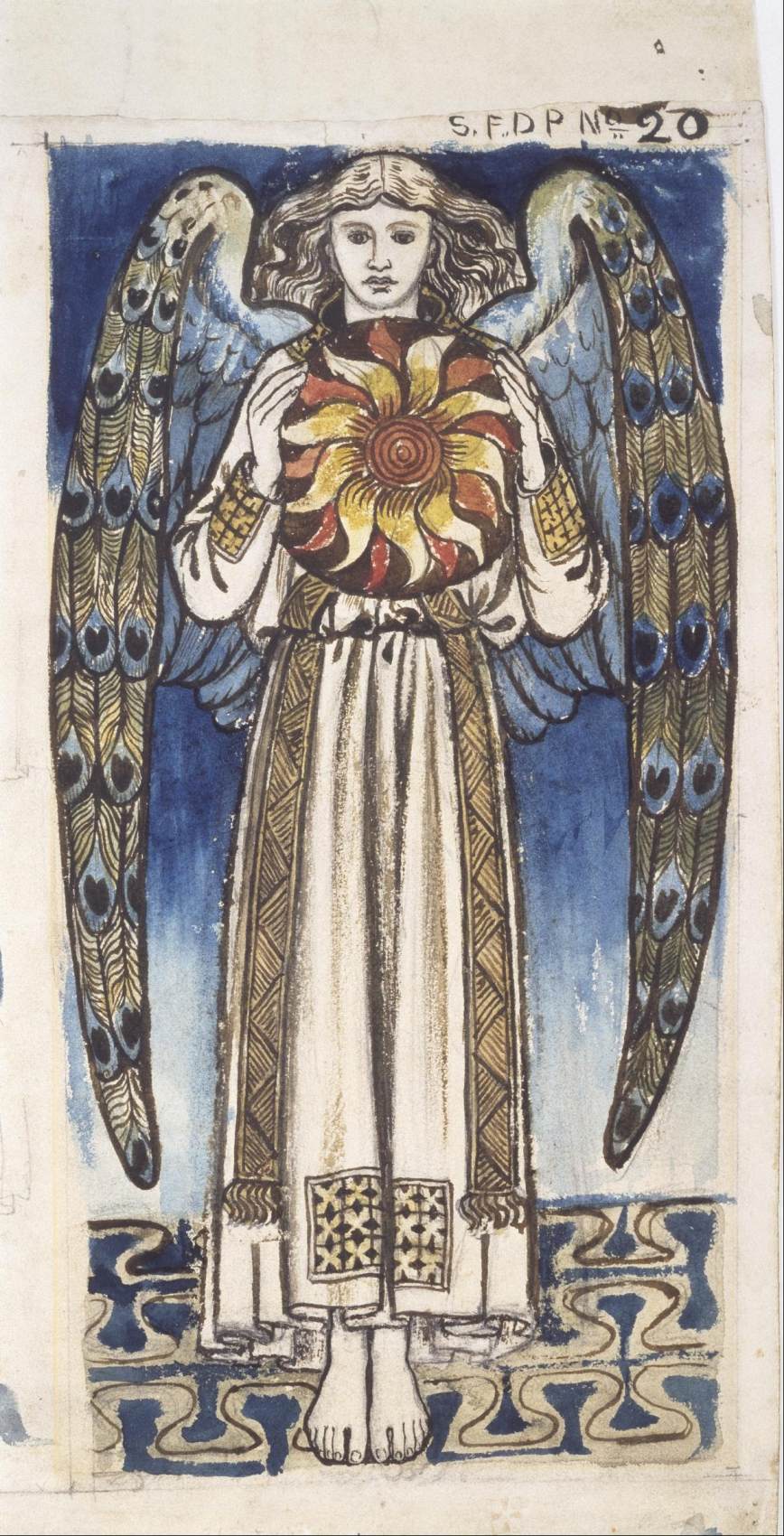 Day: Angel Holding a Sun by MORRIS, William