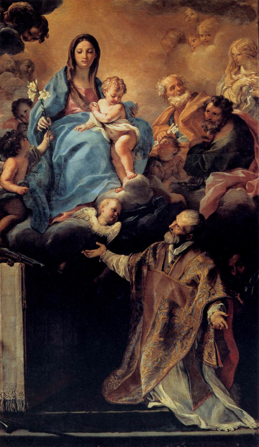 The Virgin Appearing to St Philip Neri by MARATTI, Carlo