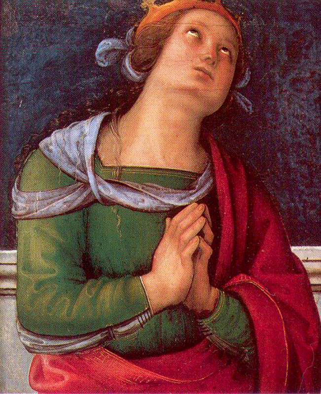 Saint Flavia by PERUGINO, Pietro