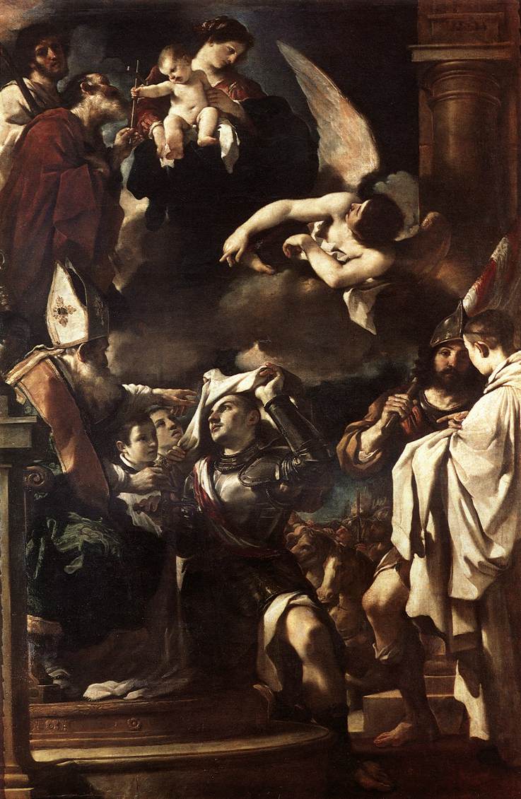 St William of Aquitaine Receiving the Cowl by GUERCINO