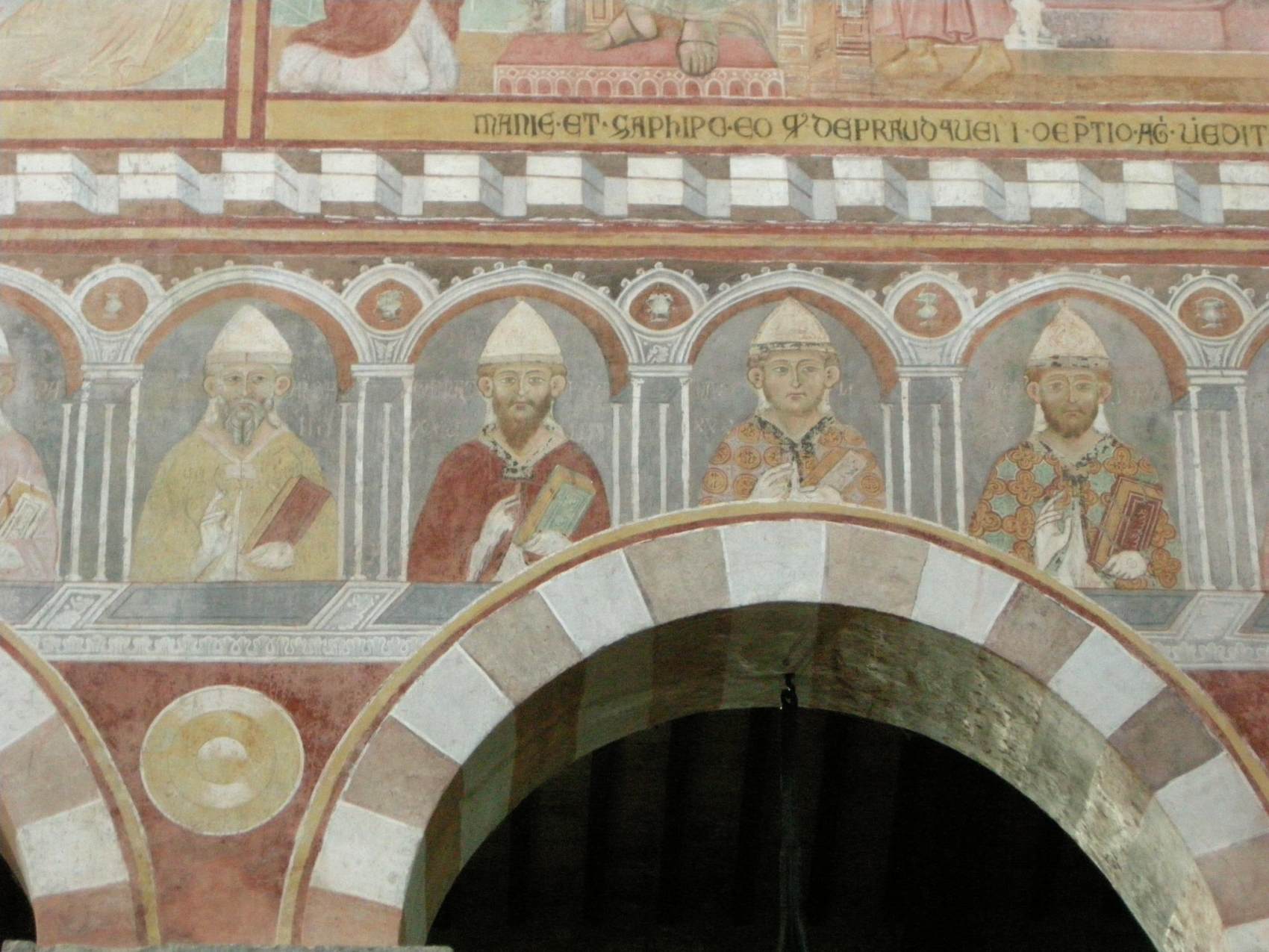 Detail of the the fresco cycle by DEODATO DI ORLANDI