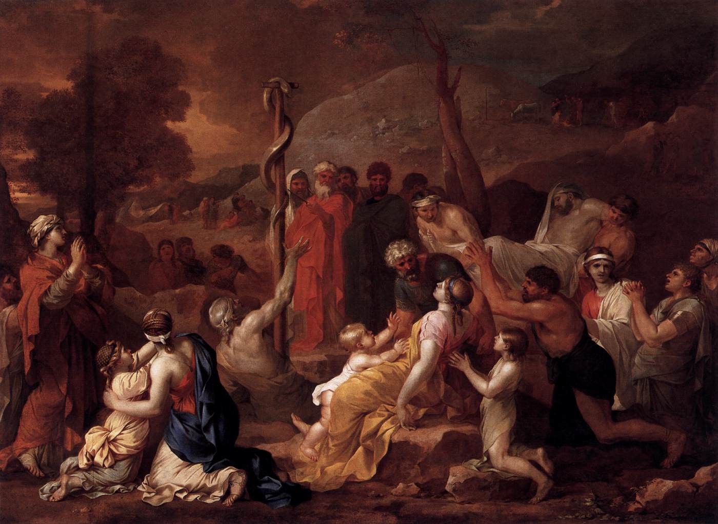 Moses and the Brazen Serpent by BOURDON, Sébastien