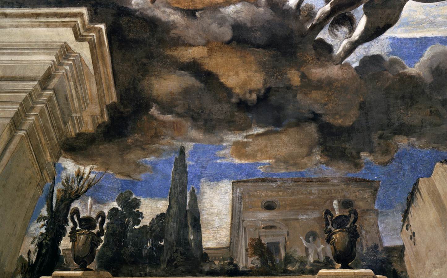 Ceiling painting (detail) by GUERCINO