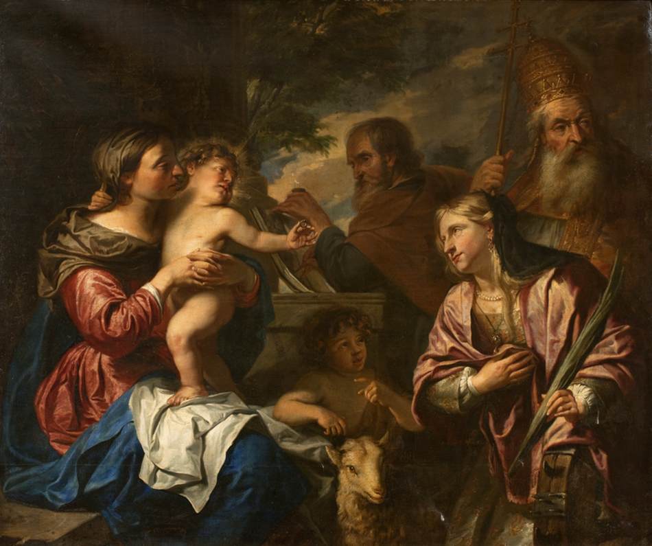 Mystic Marriage of St Catherine by THIJS, Pieter