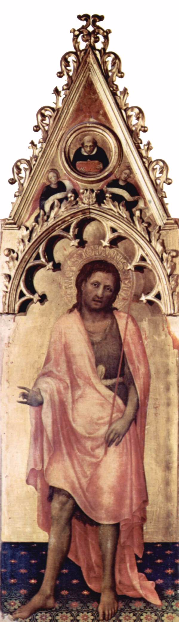 Quaratesi Polyptych: St John the Baptist by GENTILE DA FABRIANO