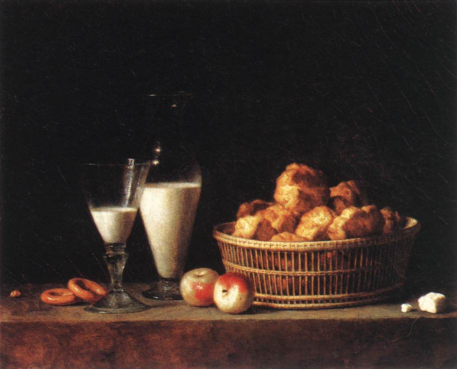 Still-Life with a Carafe of Barley Wine by ROLAND DE LA PORTE, Henri-Horace