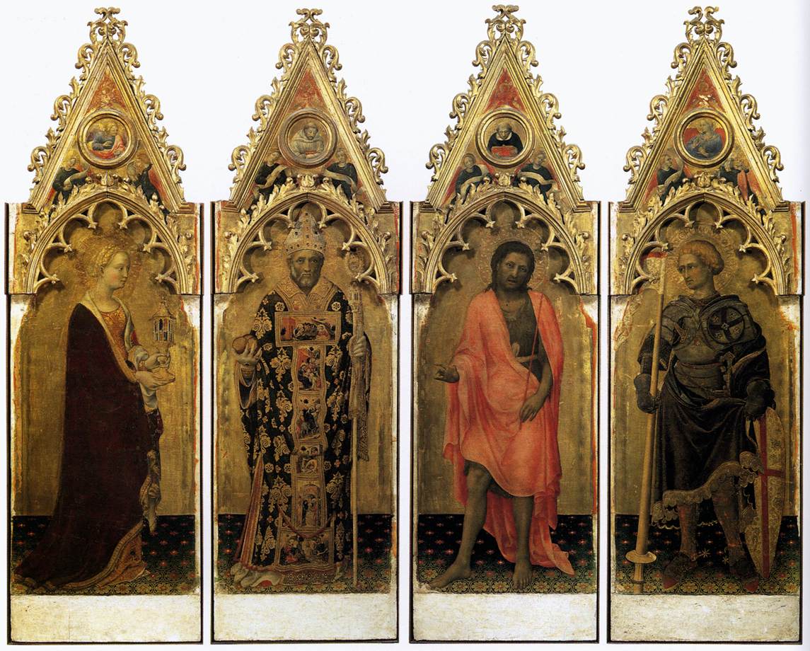 Quaratesi Polyptych: Four Saints by GENTILE DA FABRIANO