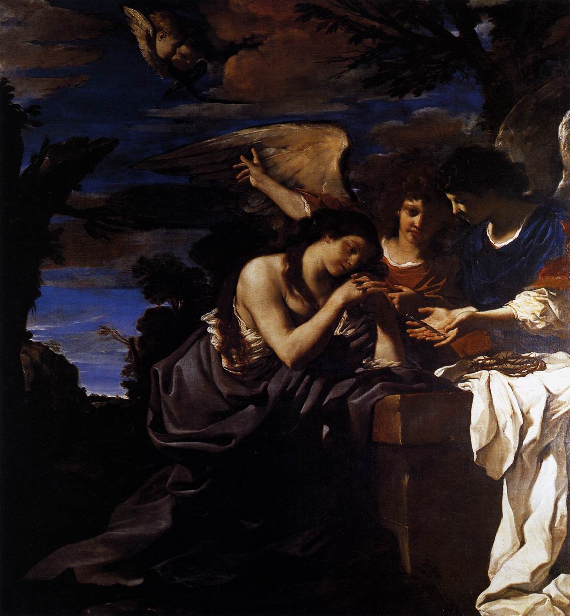 Magdalen and Two Angels by