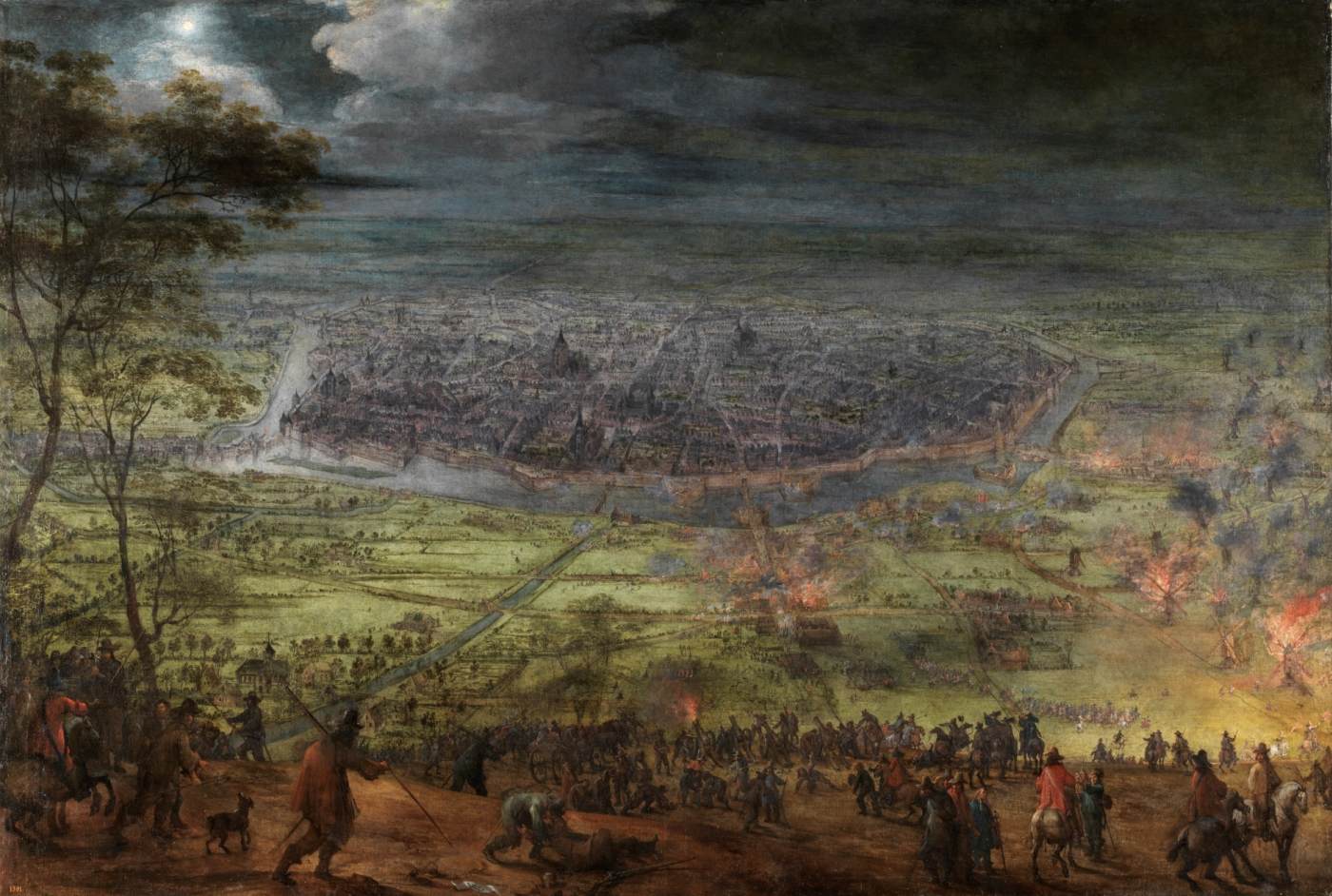 Night Attack on Lille by SNAYERS, Pieter