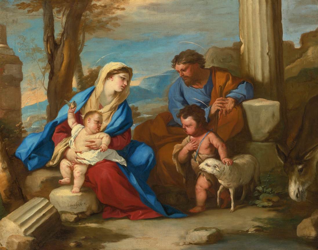 Holy Family with the Young St John the Baptist by GIORDANO, Luca