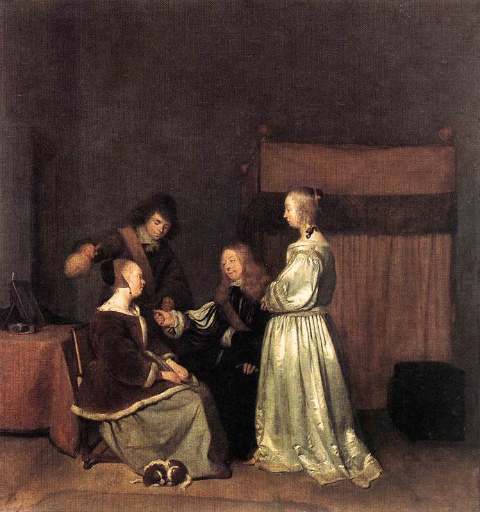 The Visit by TERBORCH, Gerard