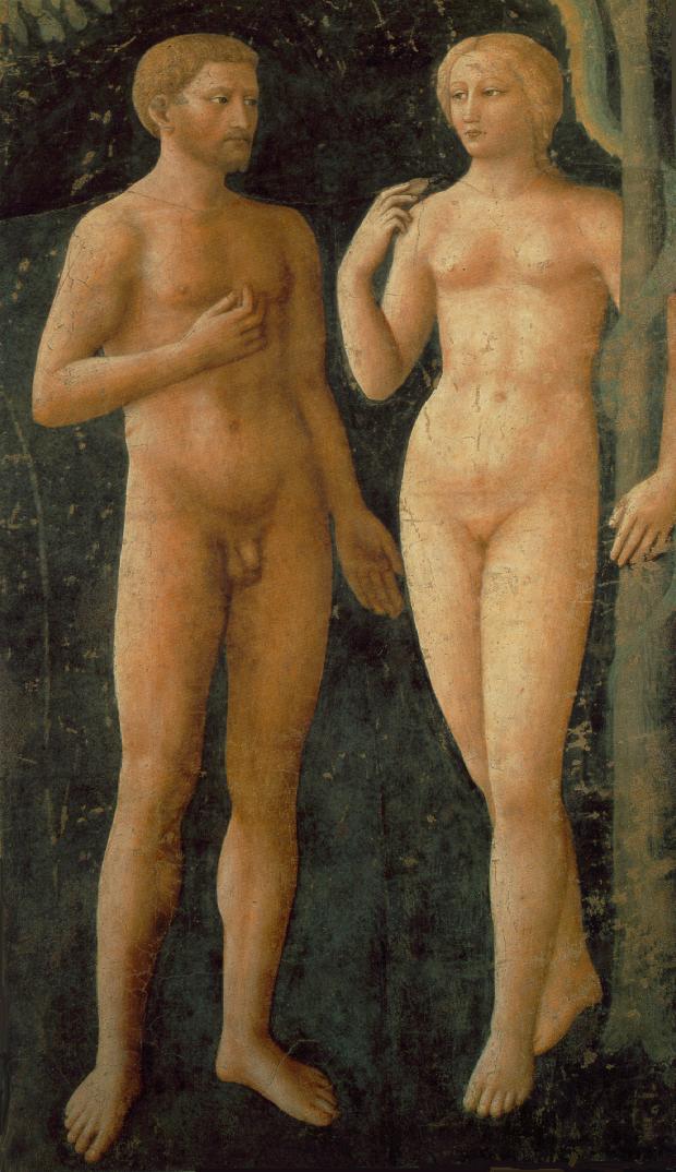 The Temptation (detail) by MASOLINO da Panicale