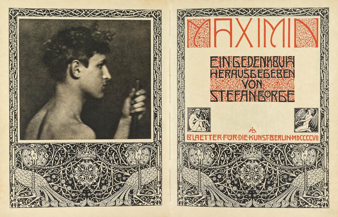 "Stefan George: "Maximin. A memorial book" (cover)" by LECHTER, Melchior