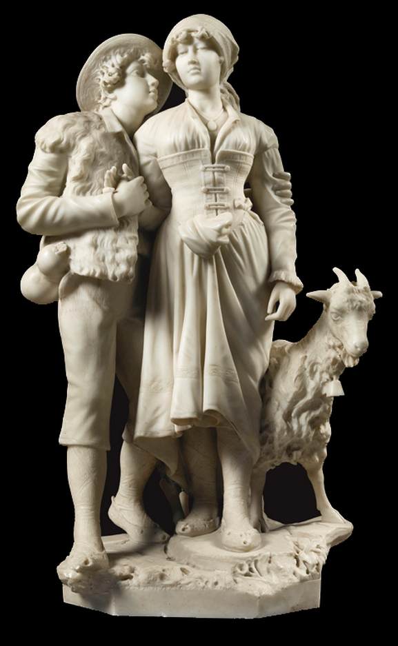 Shepherd and Shepherdess with a Goat by