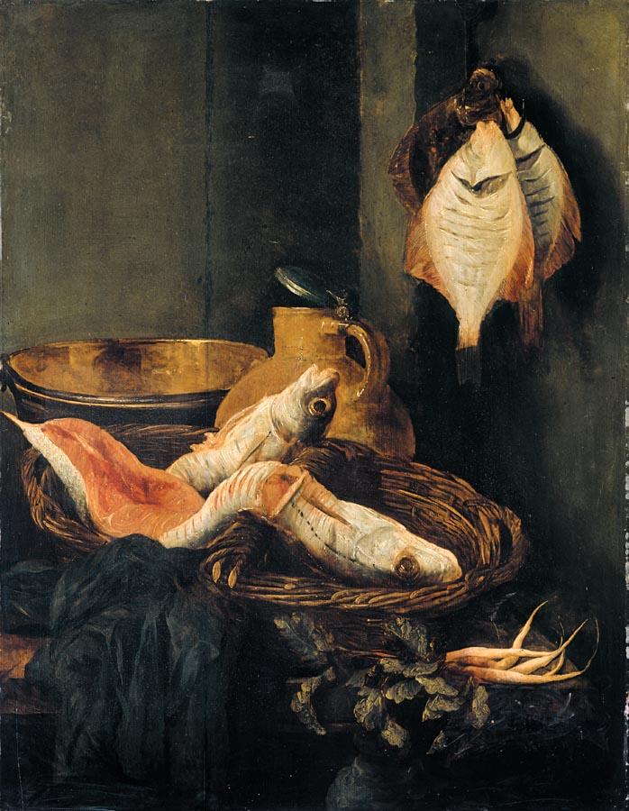 Still-Life with Fish in Basket by