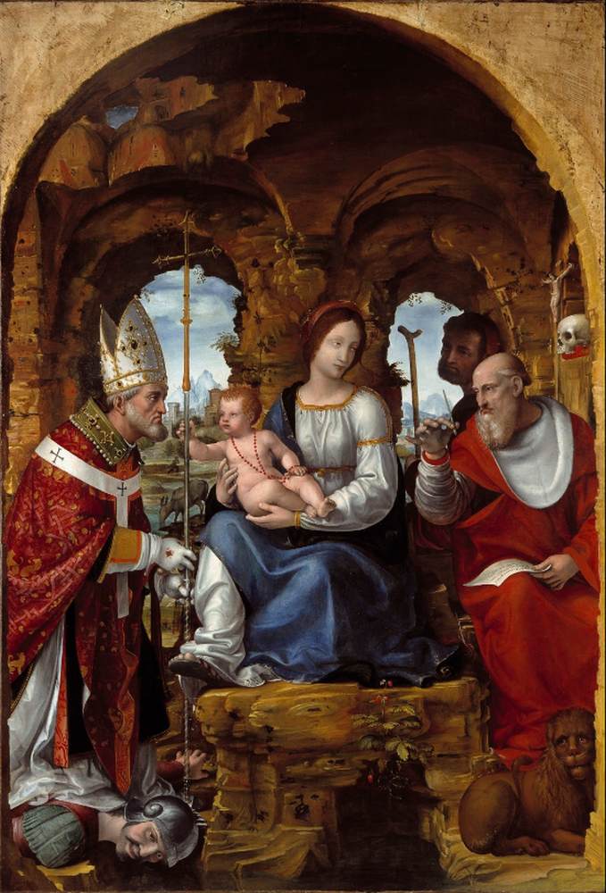 Madonna and Child with Saints by ZENALE, Bernardo