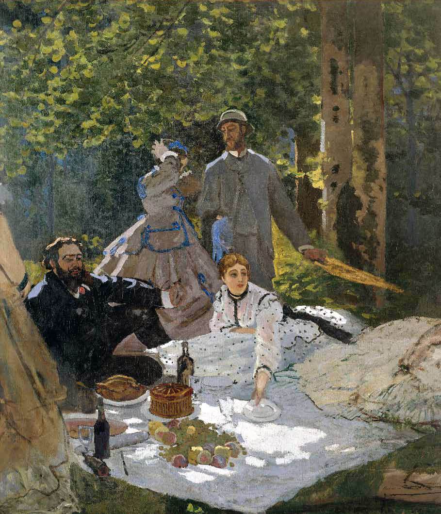 Le Déjeuner sur l'Herbe (The Picnic, fragment) by MONET, Claude