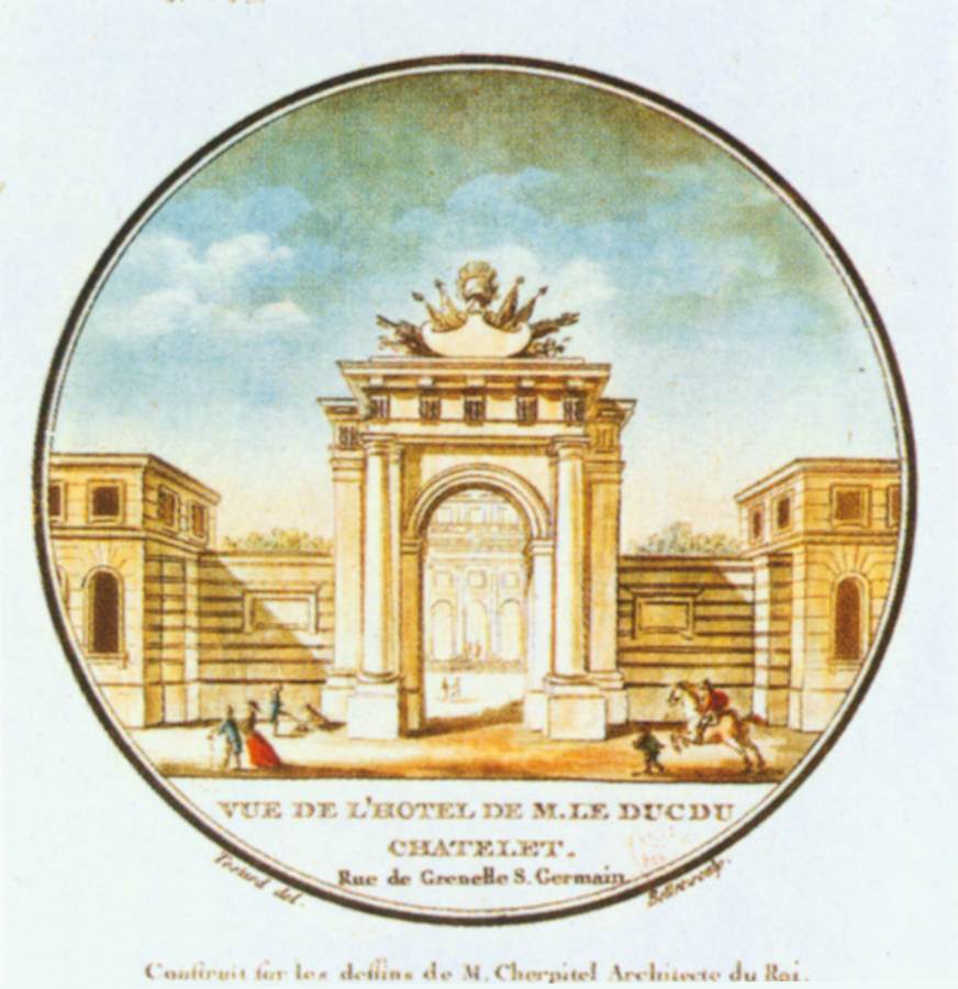 Entrance to the Hôtel du Chatelet by TESTARD, François Martin