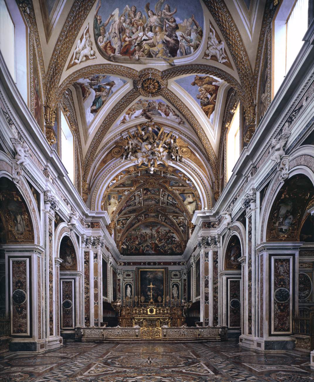 View of the nave and choir by