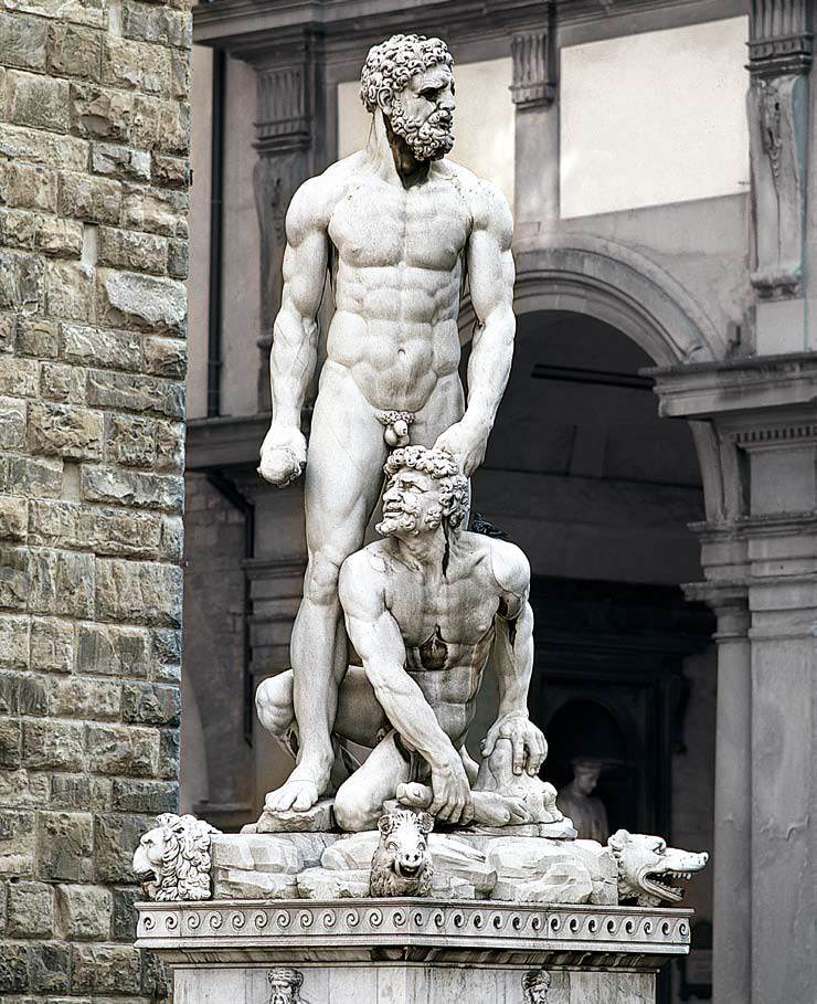 Hercules and Cacus by BANDINELLI, Baccio