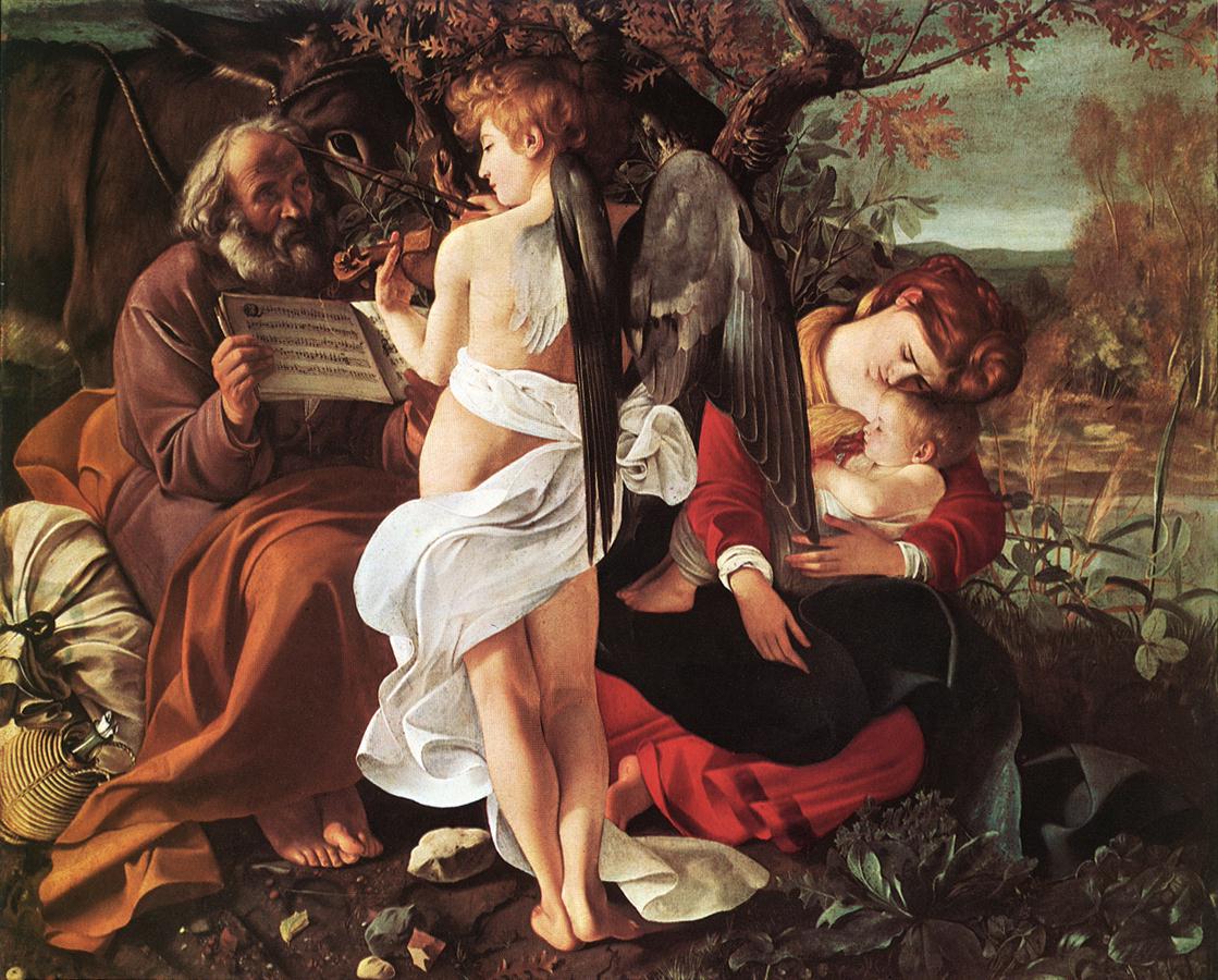 Rest on Flight to Egypt by CARAVAGGIO