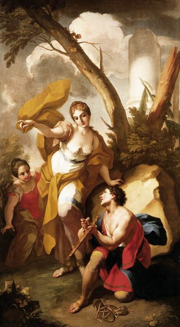 Theseus Discovering his Father's Sword by