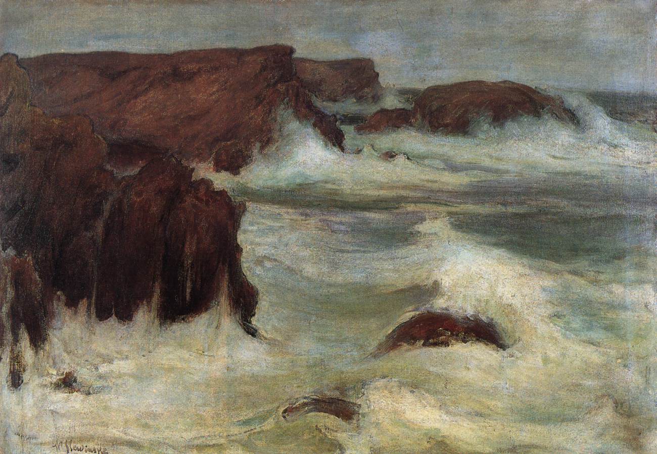 Rough Sea at Belle-Ile by ŚLEWIŃSKI, Władisław