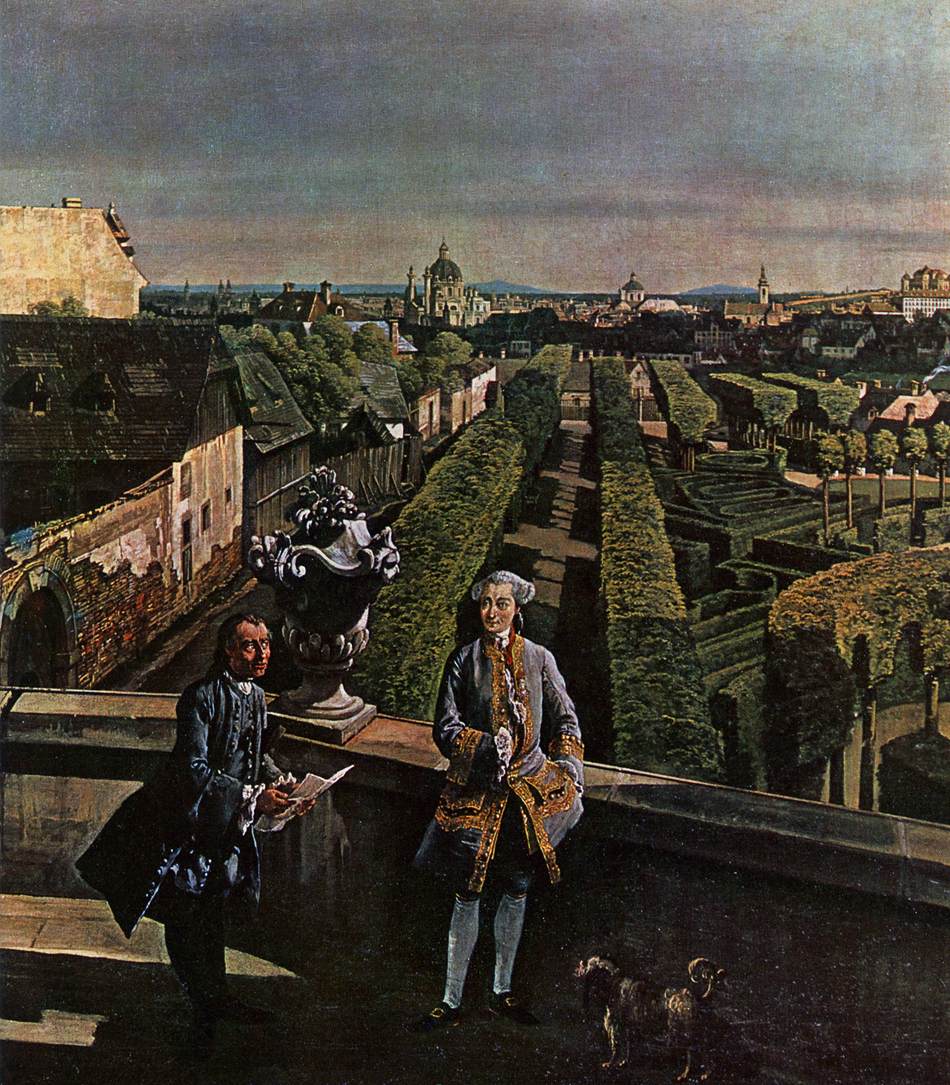 Vienna, Panorama from Palais Kaunitz (detail) by BELLOTTO, Bernardo