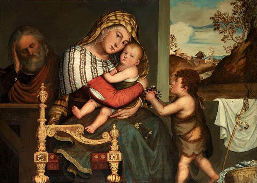 The Holy Family with the Infant St John the Baptist by